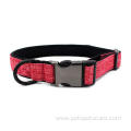 Eco-friendly Metal Buckle Canvas Neoprene Dog Collar